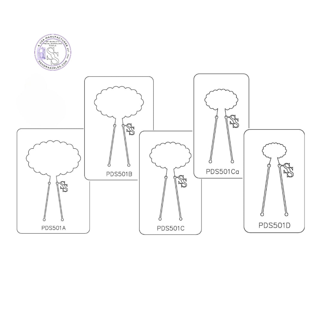 PANCAKE DIE PDS501 SHAPE 1 SCALLOP OVAL